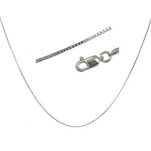 EUC 💎10K White Gold Box Chain – 20"